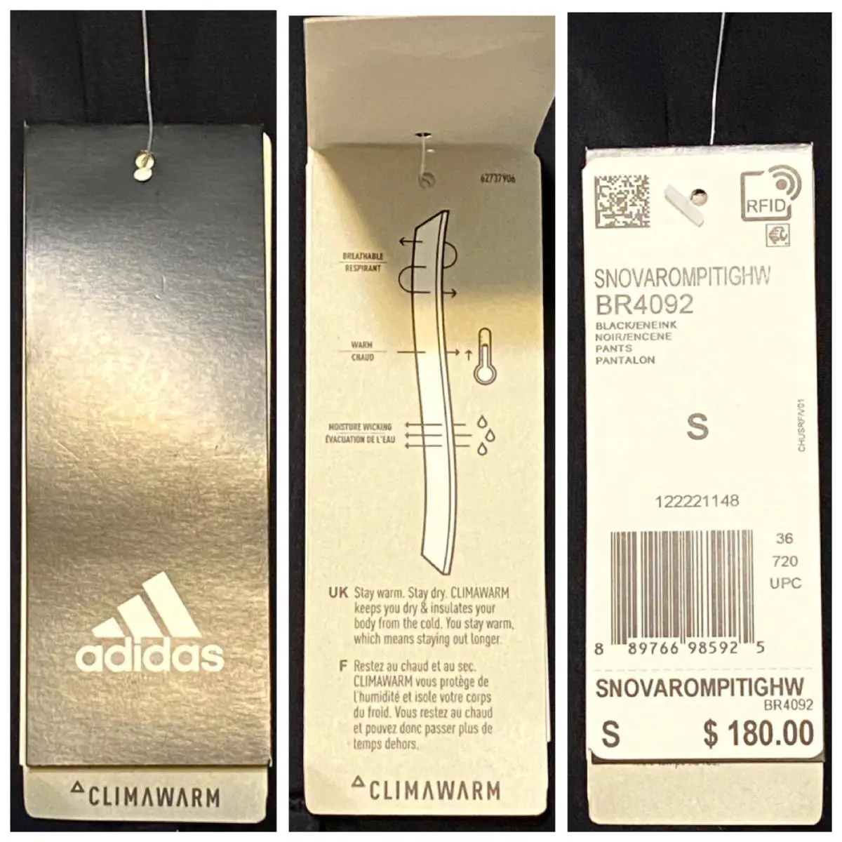 Adidas clothing - Black (UPC: 889766985925) 0
