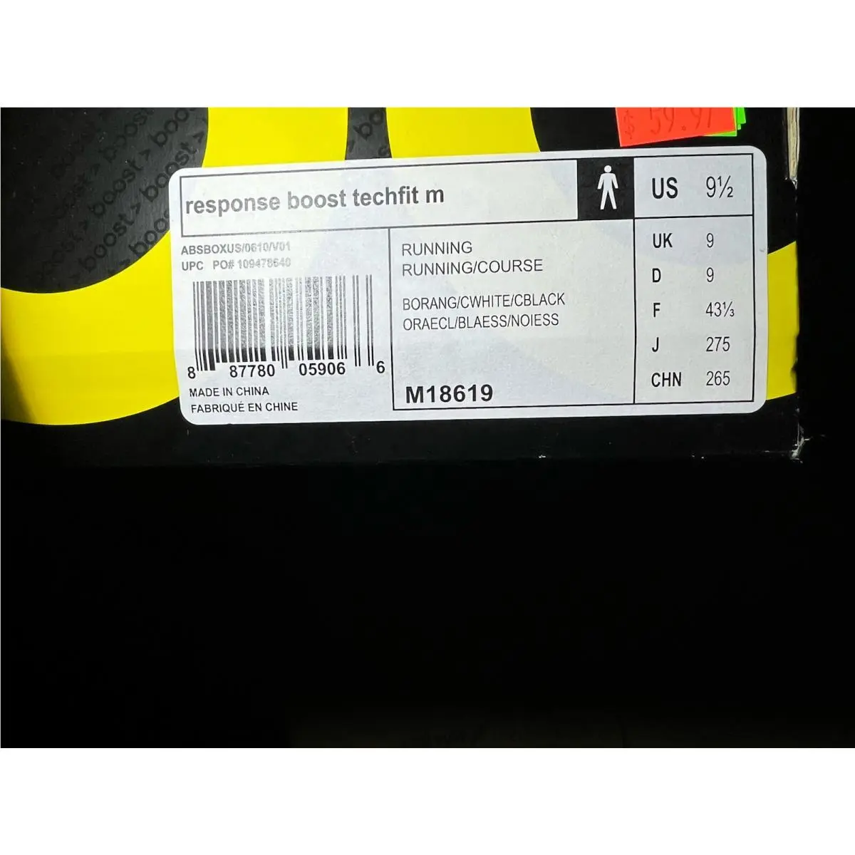 Adidas shoes - adidas Response Boost - Response Boost - M18619 - Orange 3