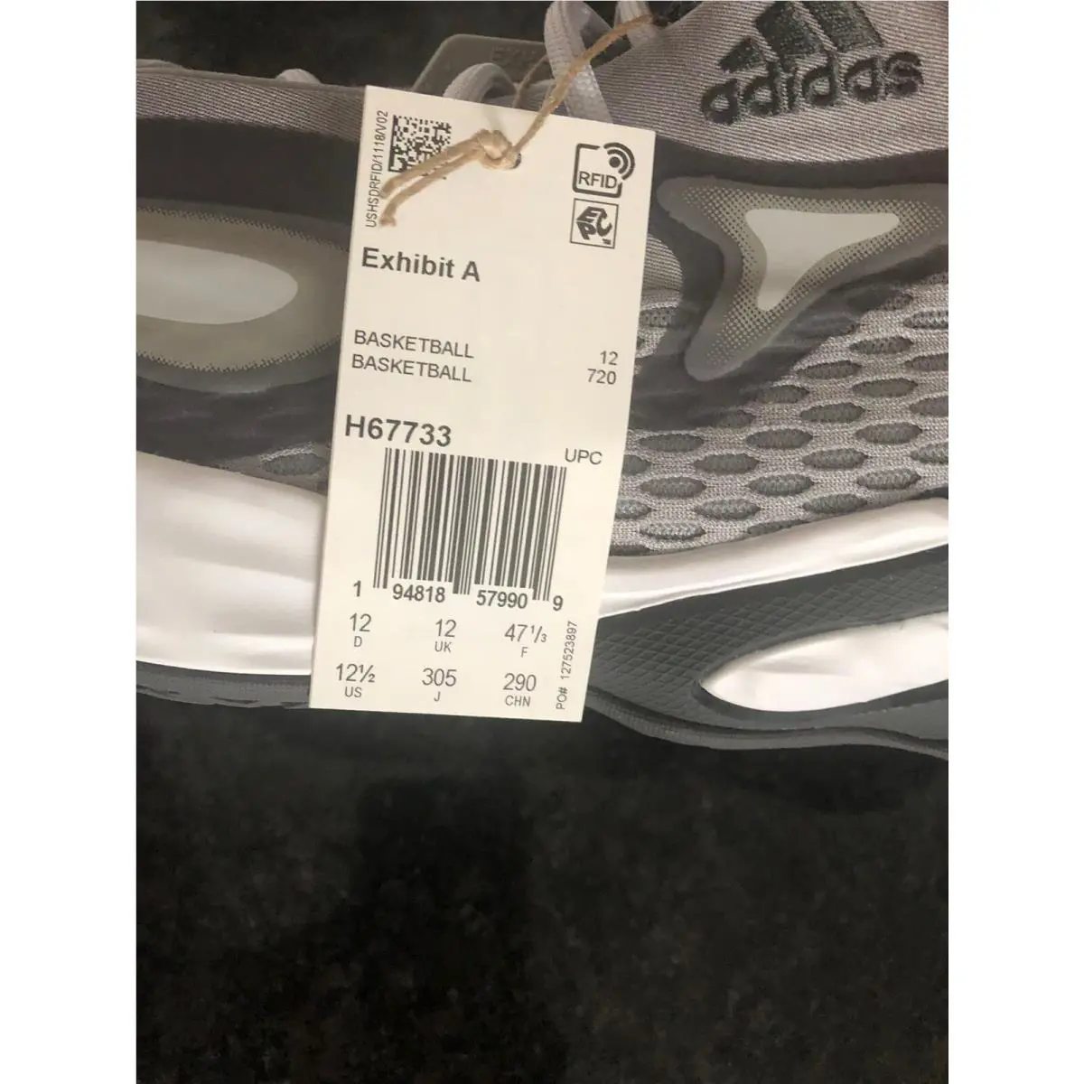 Adidas shoes - Adidas SM Exhibit A - Exhibit - H67733 - Gray 7