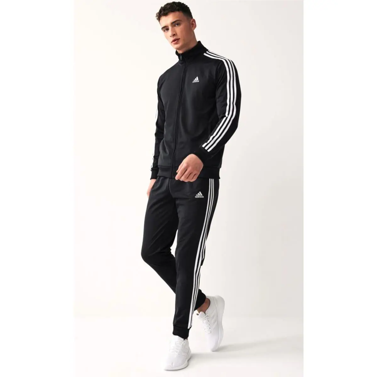 Mens Adidas Essentials 3 Stripes Tracksuit Jacket /pants Size XL GK9651