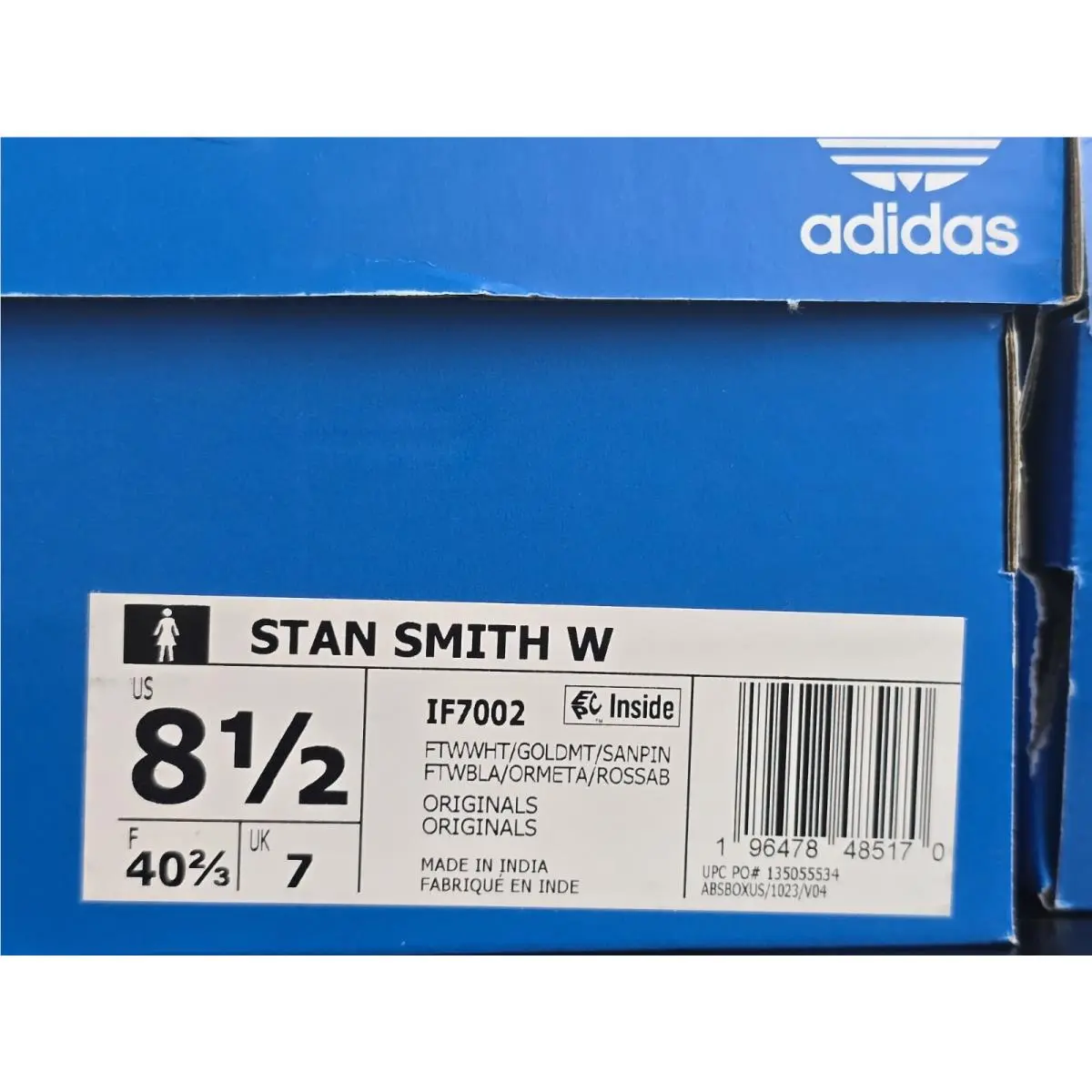 Adidas shoes - adidas Stan Smith - Stan Smith - IF7002 - White, Manufacturer: Cloud White Gold Pink 6