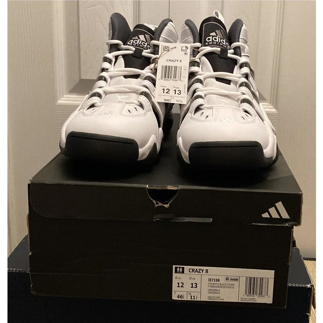 Adidas shoes - adidas Crazy 8 - Crazy - IE7198 - Cloud White/Core Black/Collegiate Purple 0
