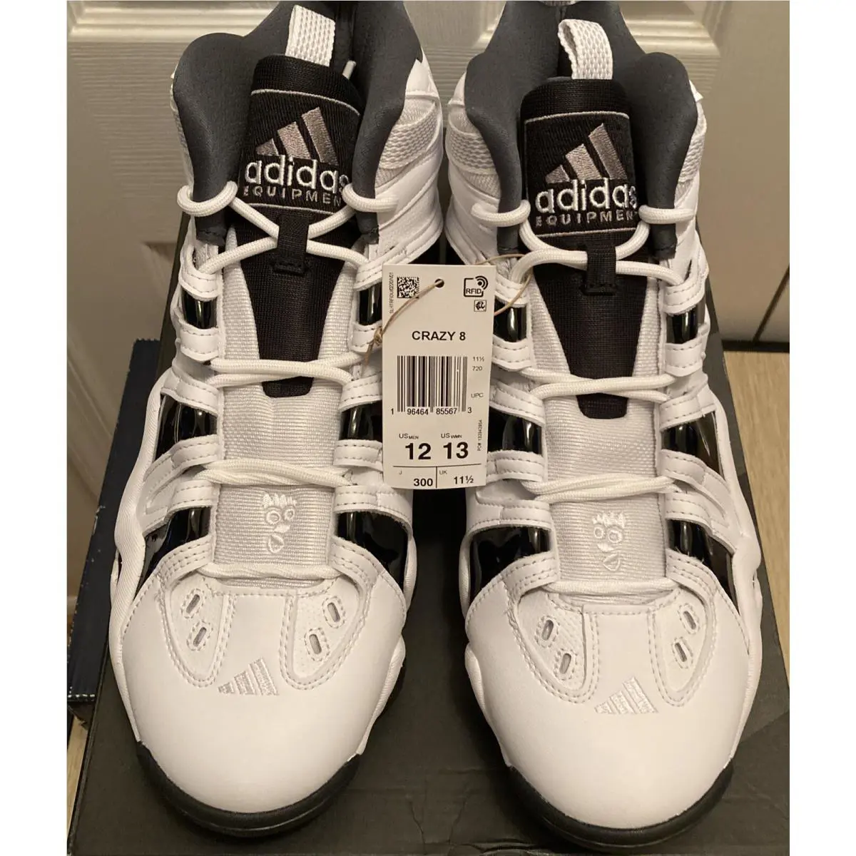 Adidas shoes - adidas Crazy 8 - Crazy - IE7198 - Cloud White/Core Black/Collegiate Purple 1