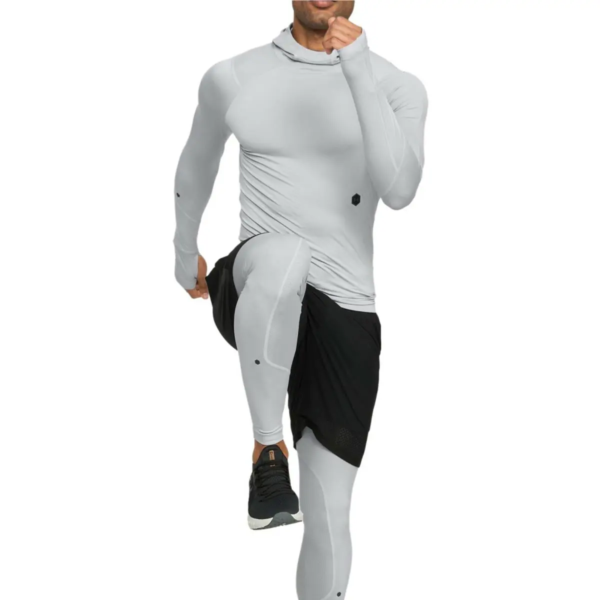 Adidas clothing - UNDER ARMOUR HeatGear Rush - UNDER ARMOUR HeatGear Rush - Gray (UPC: 192564276714) 2