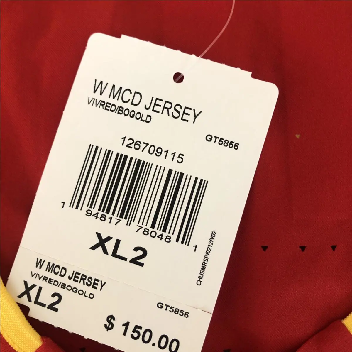 Adidas clothing - Red (UPC: 0194817780481) 3