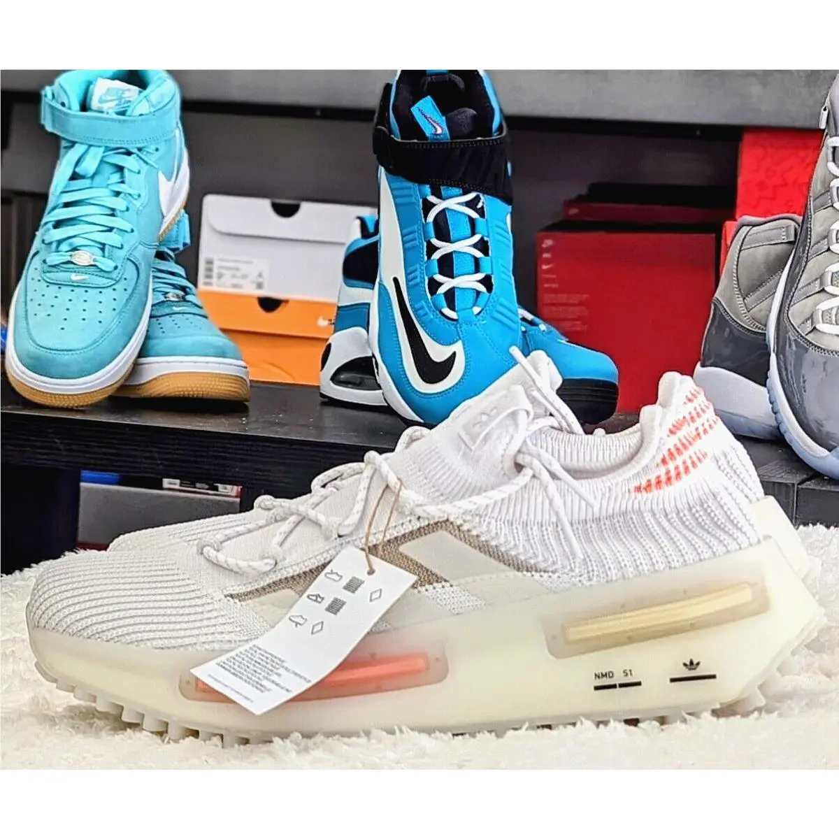 Adidas shoes - adidas NMD S1 - NMD - HQ4465 - White 4