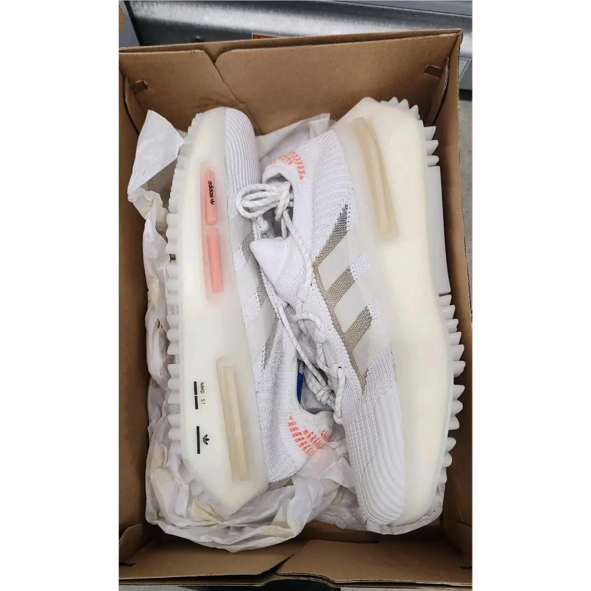 Adidas shoes - adidas NMD S1 - NMD - HQ4465 - White 8