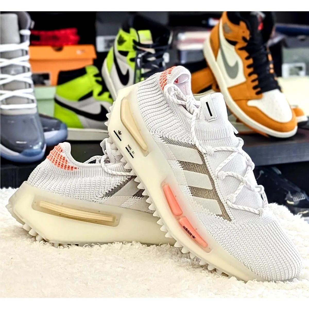 Adidas shoes - adidas NMD S1 - NMD - HQ4465 - White 8