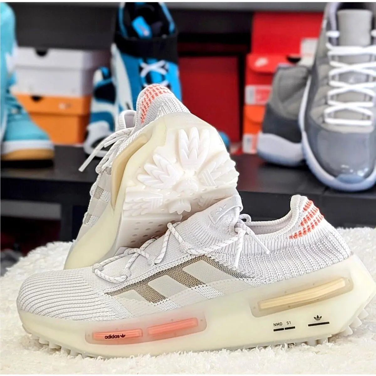 Adidas shoes - adidas NMD S1 - NMD - HQ4465 - White 6