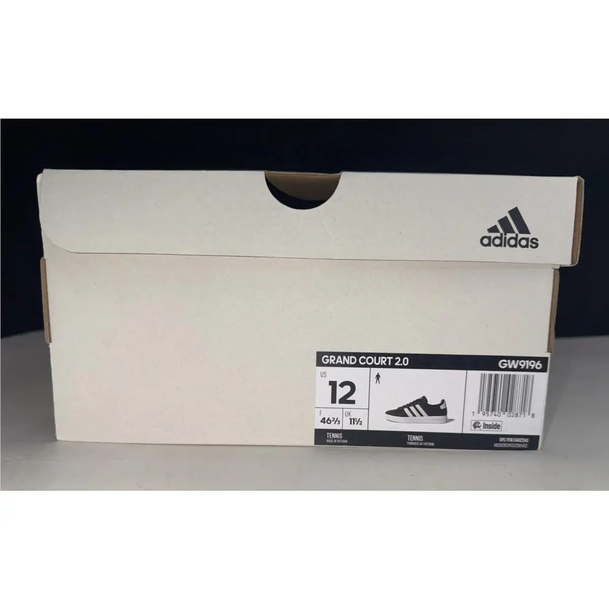 Adidas shoes - adidas Grand Court - Grand Court - GW9196 - Black (UPC: 195740028718) 3