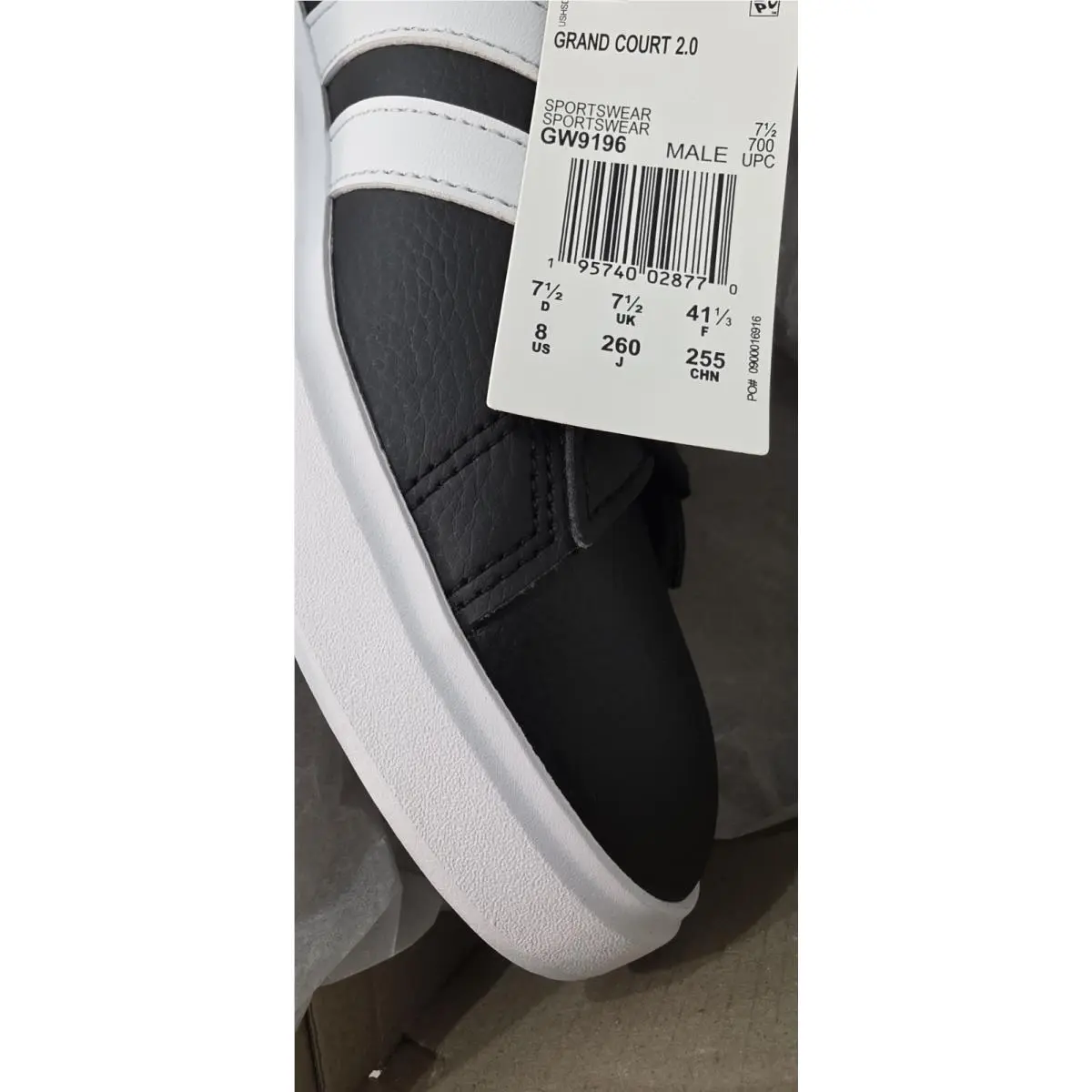 Adidas shoes - adidas Grand Court - Grand Court - GW9196 - Black (UPC: 195740028732) 8