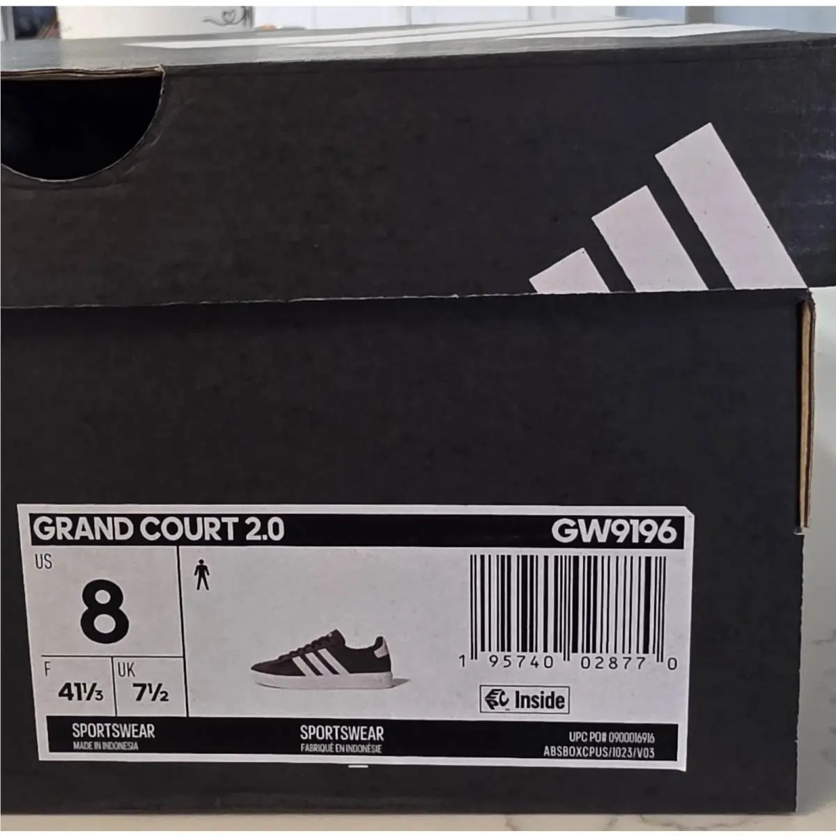 Adidas shoes - adidas Grand Court - Grand Court - GW9196 - Black (UPC: 195740028732) 7