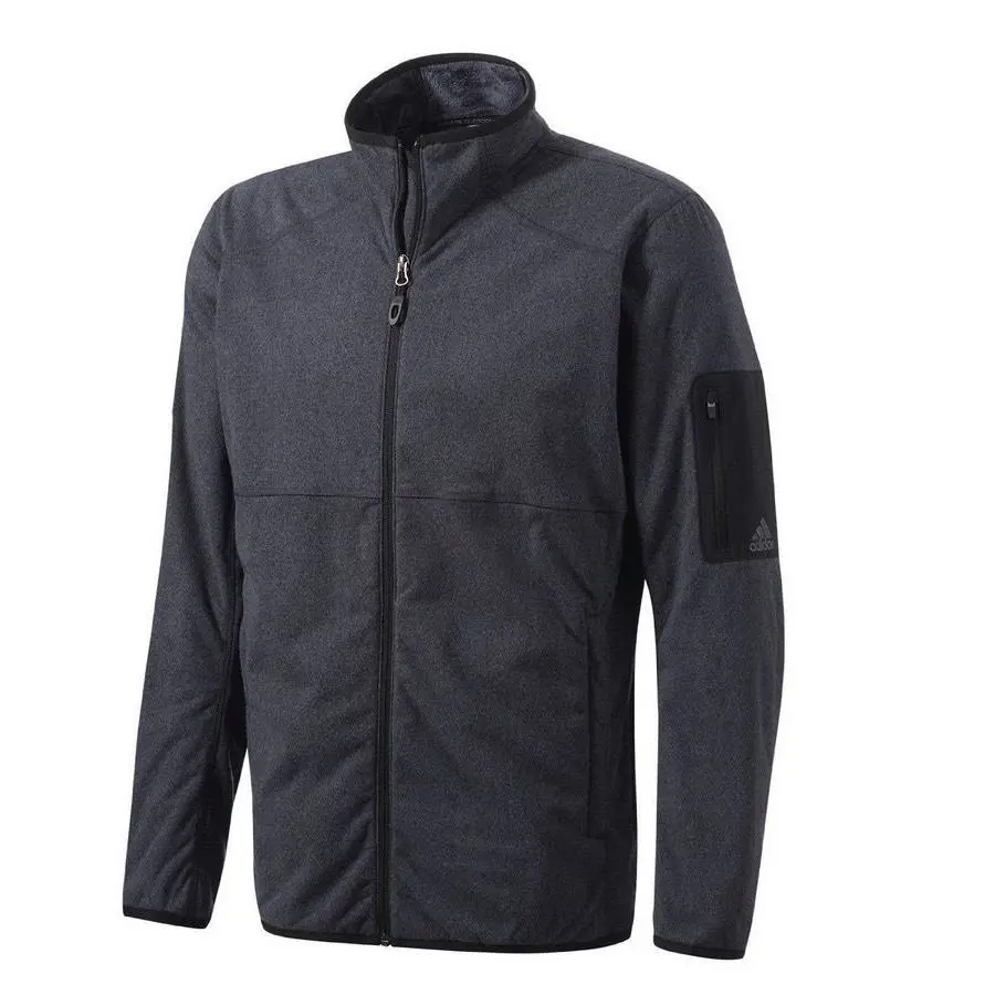 Adidas Hiking Melange Black/dark Shale Fleece Outdoor Jacket Men`s XL