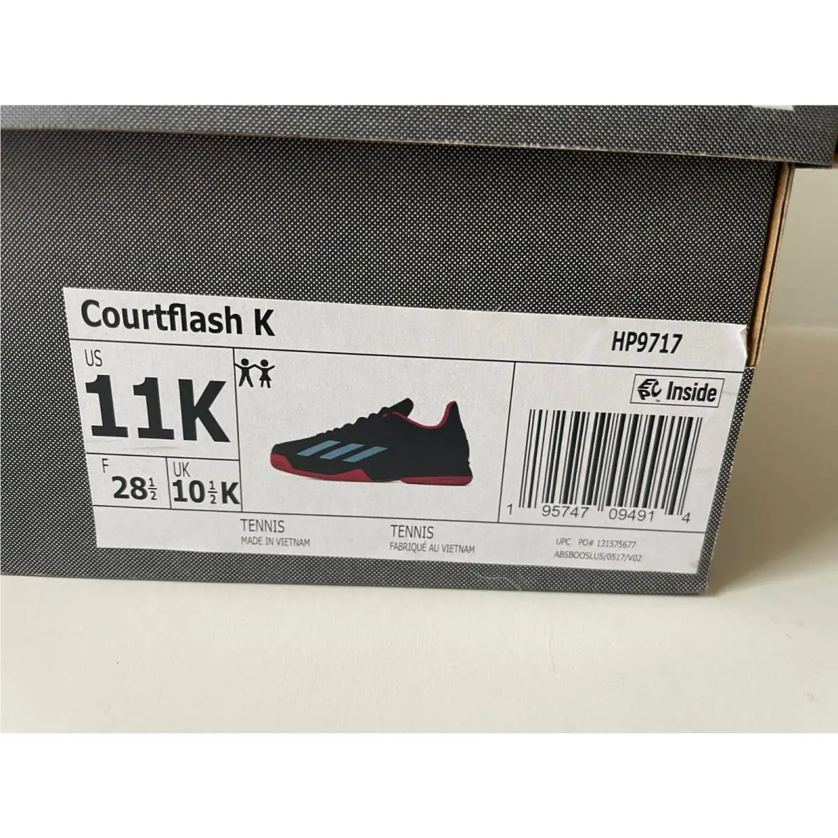 Adidas shoes - Courtflash - Courtflash - HP9717 - Black 8