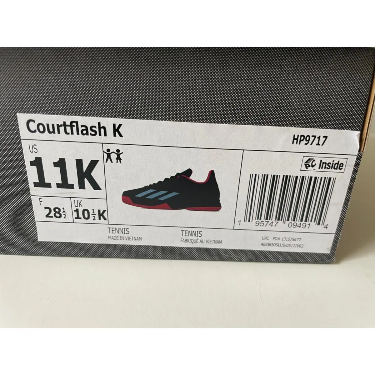 Adidas shoes - Courtflash - Courtflash - HP9717 - Black 9