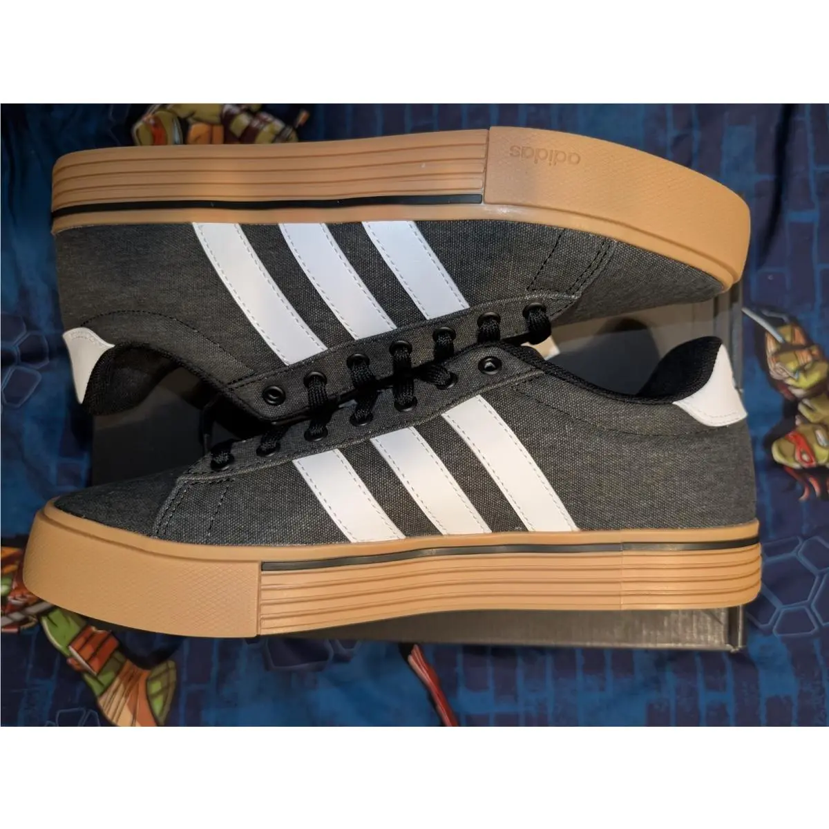 Adidas Daily 4.0 Core Black Cloud White Gum Shoes IF4492 Men`s Size 10