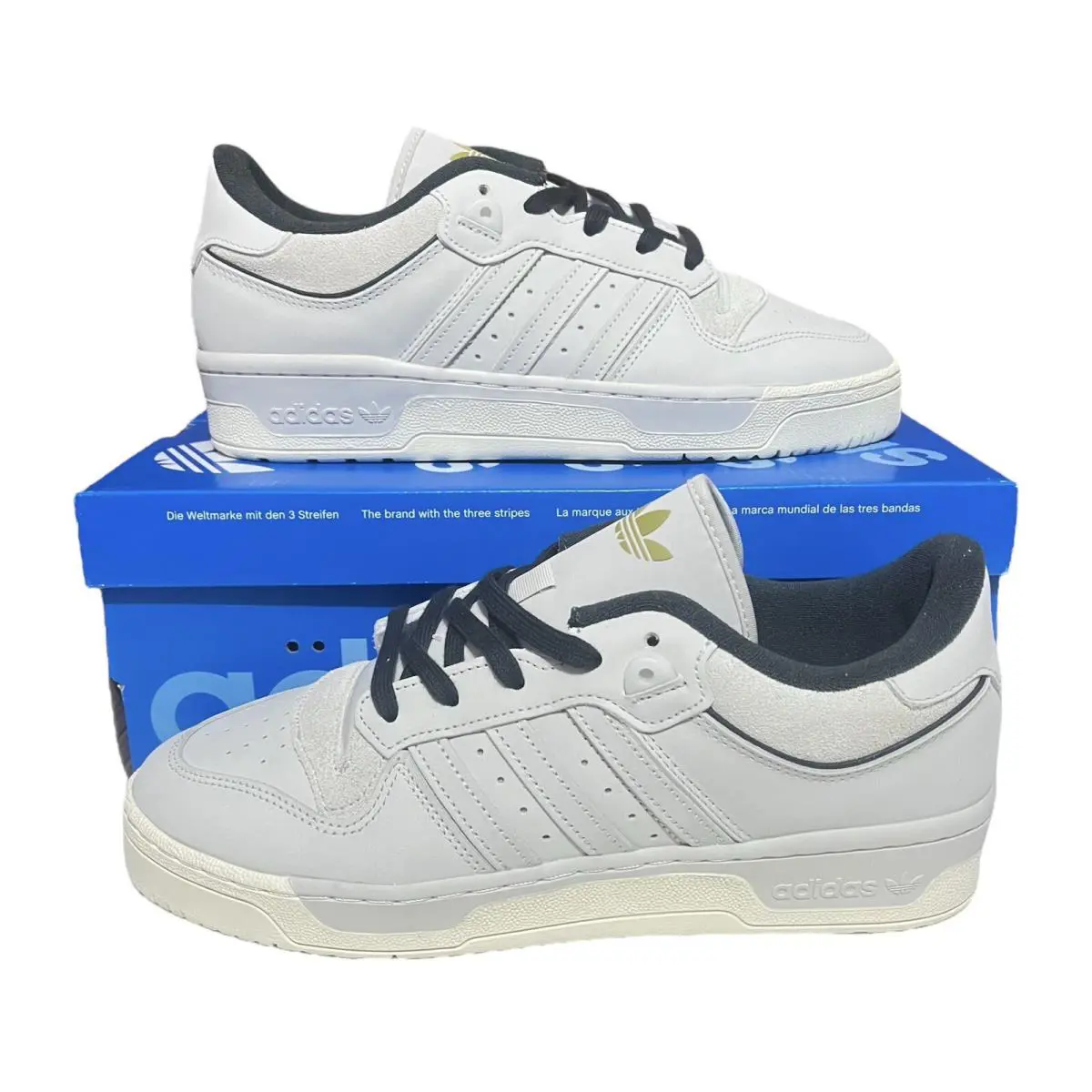 IF3402 Adidas Originals Men Rivalry 86 Low 2.5 Carbon White Casual Shoes Sz 12 - Ivory