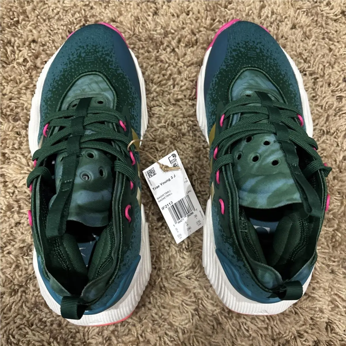 Adidas shoes - adidas Trae Young 3 J - IF2113 - Green (UPC: 0196471292867) 1