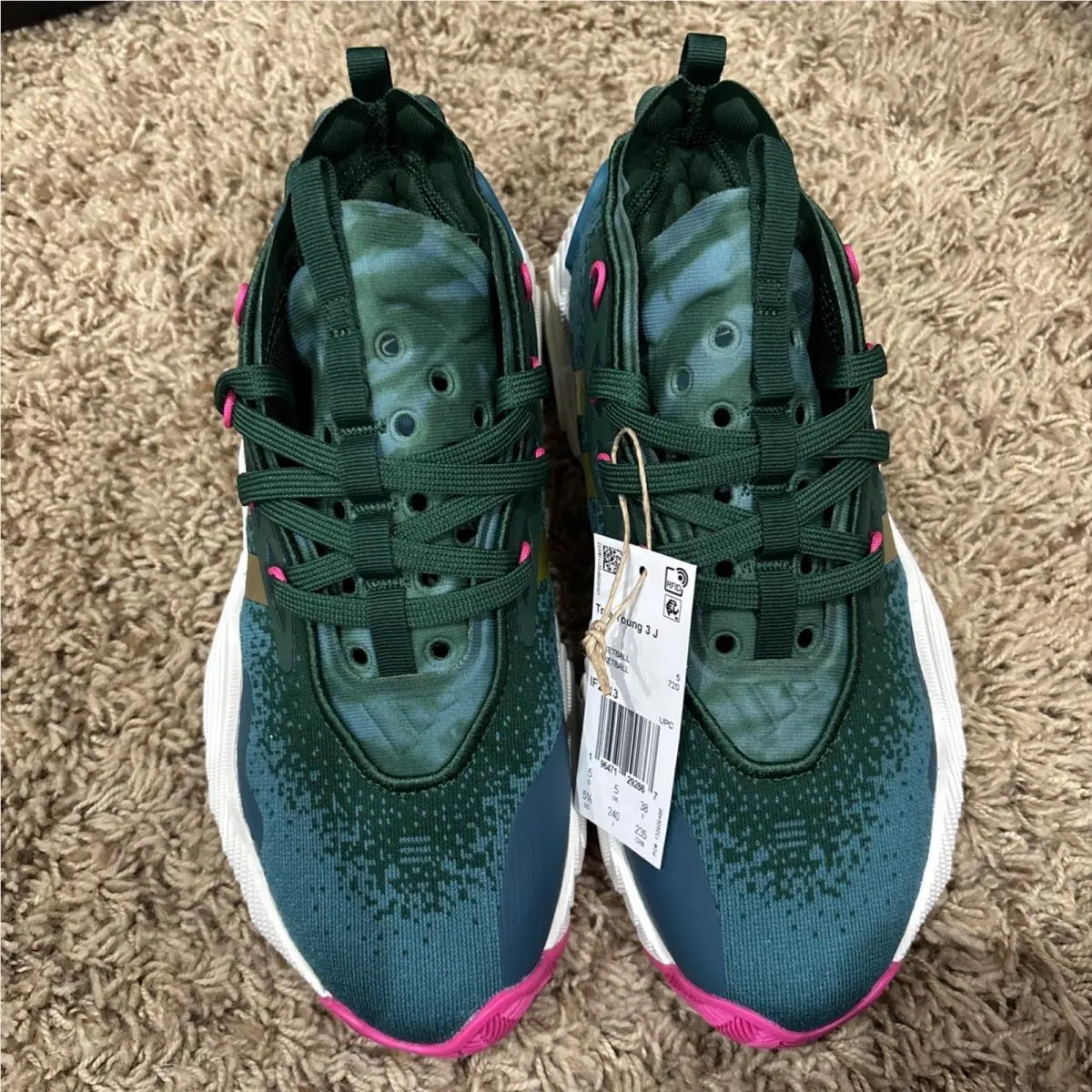 Adidas shoes - adidas Trae Young 3 J - IF2113 - Green (UPC: 0196471292867) 2