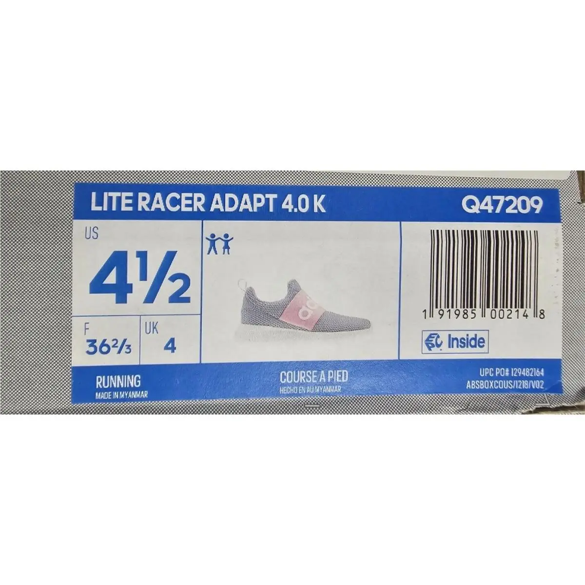 Adidas shoes - adidas Lite Racer Adapt 4.0 - Gray (UPC: 191985002148) 6