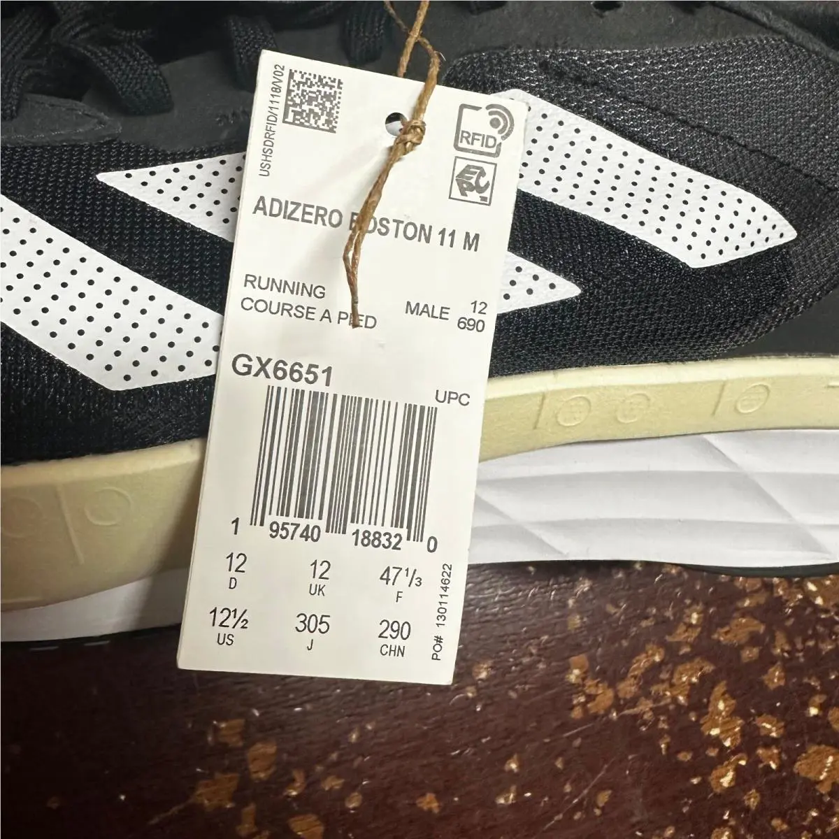 Adidas shoes - Adidas Adizero Boston 11 - Adizero Boston - GX6651 - Black (UPC: 195740188320) 3