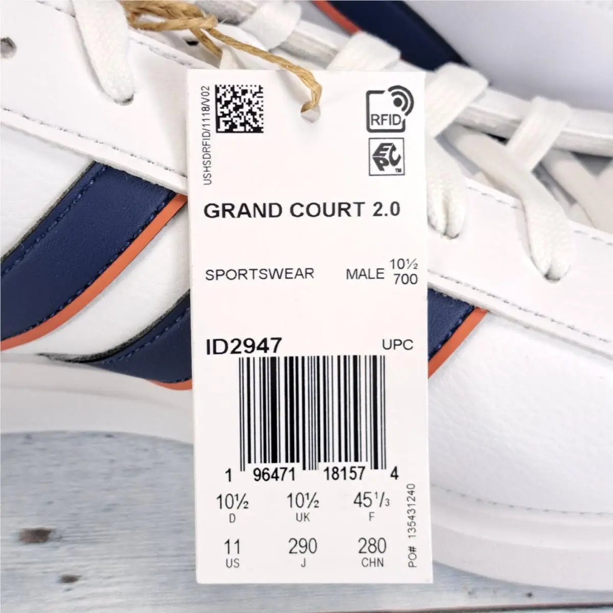 Adidas shoes - adidas Grand Court - Grand Court - GW9195 - White (UPC: 195739845258) 5