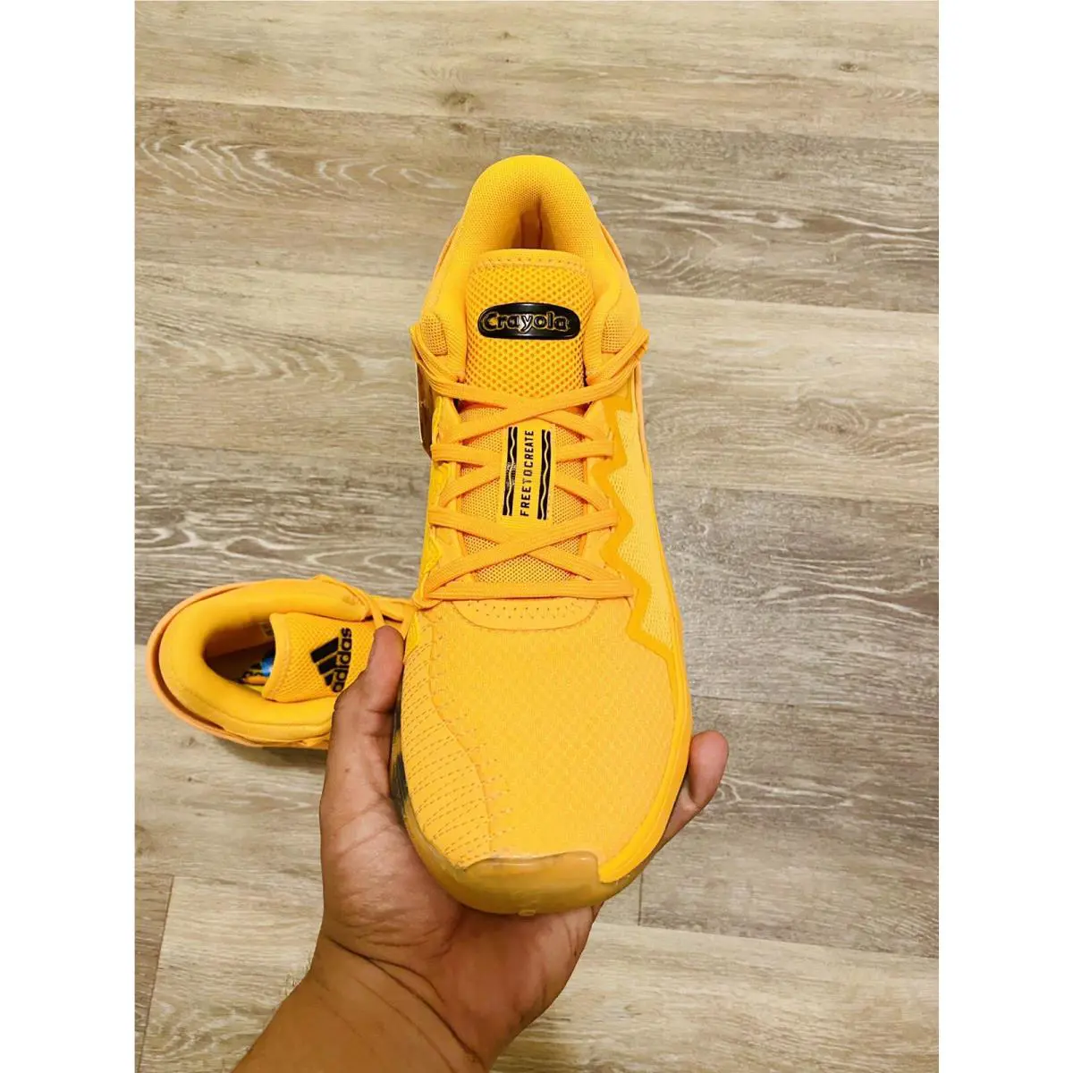 Adidas shoes - Adidas D.O.N Issue 2 Crayola Pack - FW8518 - Yellow-Black, Manufacturer: Solar Gold-Core Black 4