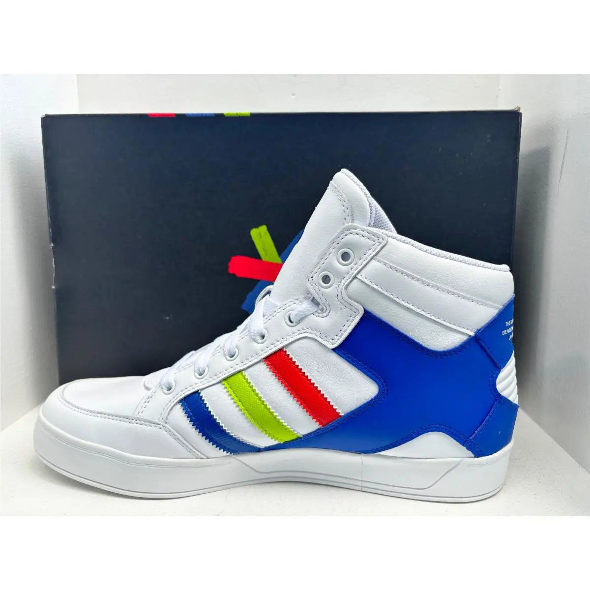 Adidas shoes - HARD COURT HI - HARD COURT - FV5326 - WHITE/ROYAL BLUE/RED, Manufacturer: multicolor 0