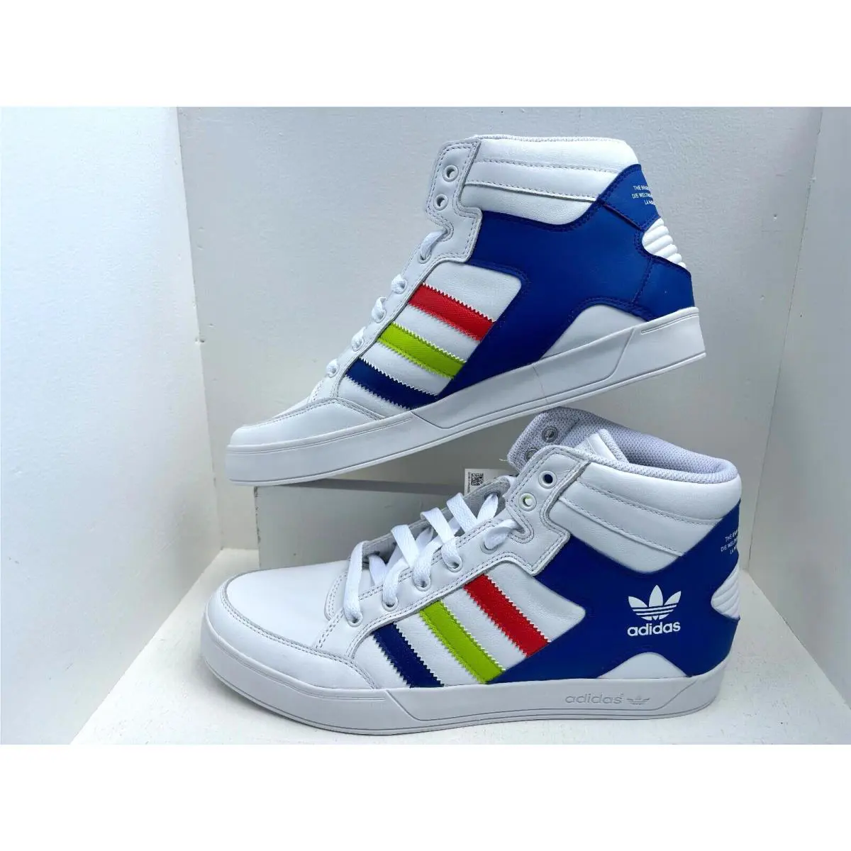 Adidas shoes - HARD COURT HI - HARD COURT - FV5326 - WHITE/ROYAL BLUE/RED, Manufacturer: multicolor 2