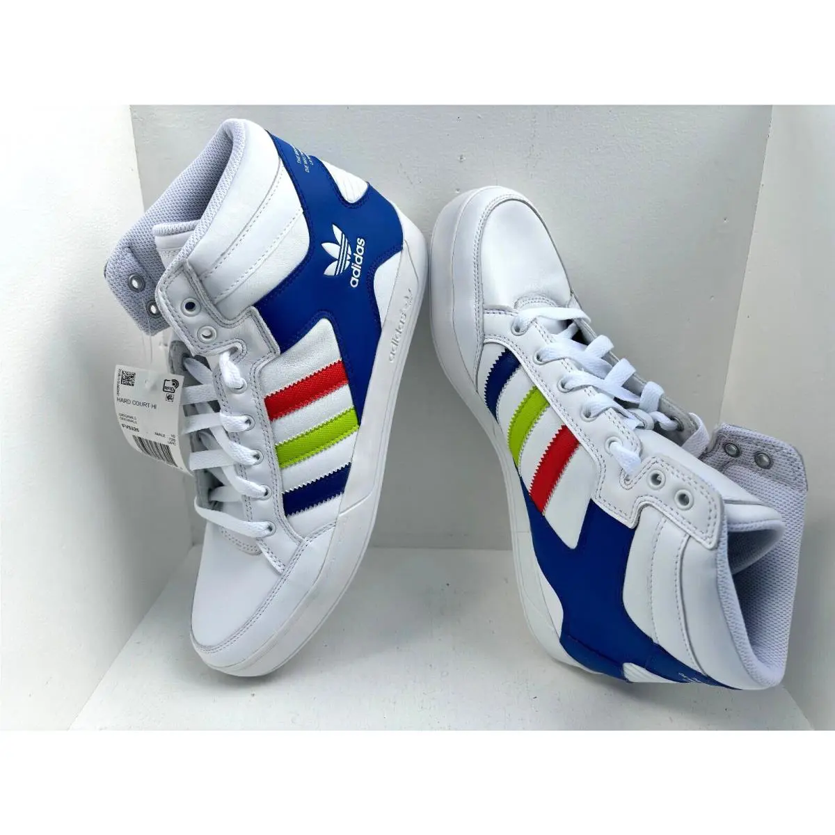 Adidas shoes - HARD COURT HI - HARD COURT - FV5326 - WHITE/ROYAL BLUE/RED, Manufacturer: multicolor 5