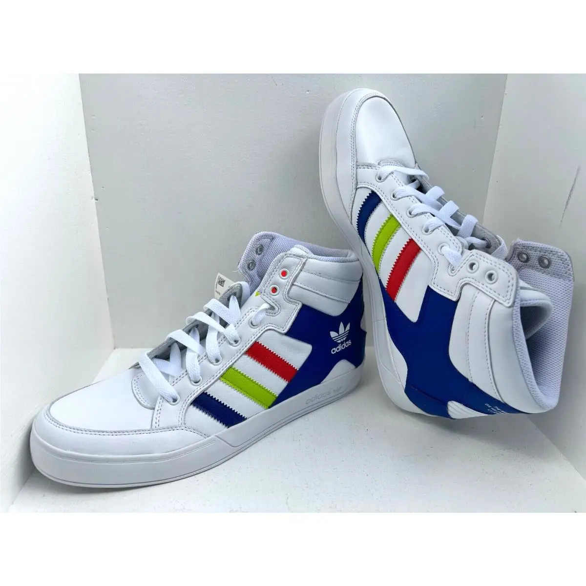 Adidas shoes - HARD COURT HI - HARD COURT - FV5326 - WHITE/ROYAL BLUE/RED, Manufacturer: multicolor 7