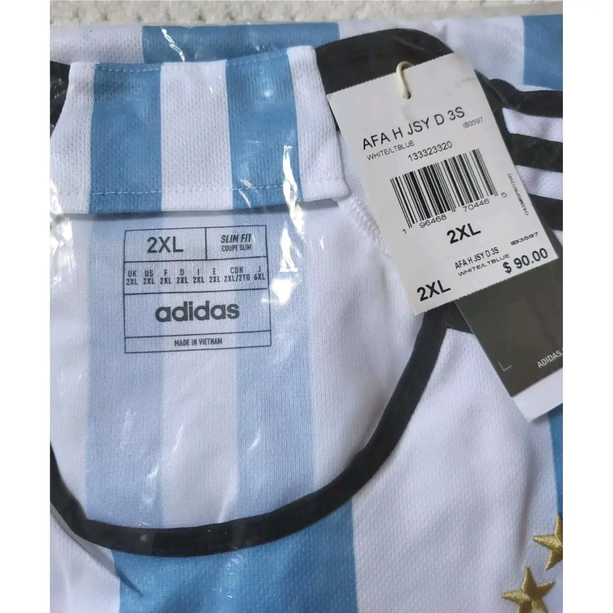 Adidas clothing - IB3597 - DKD76 IB3597 - White / Light Blue (UPC: 196468704465) 3