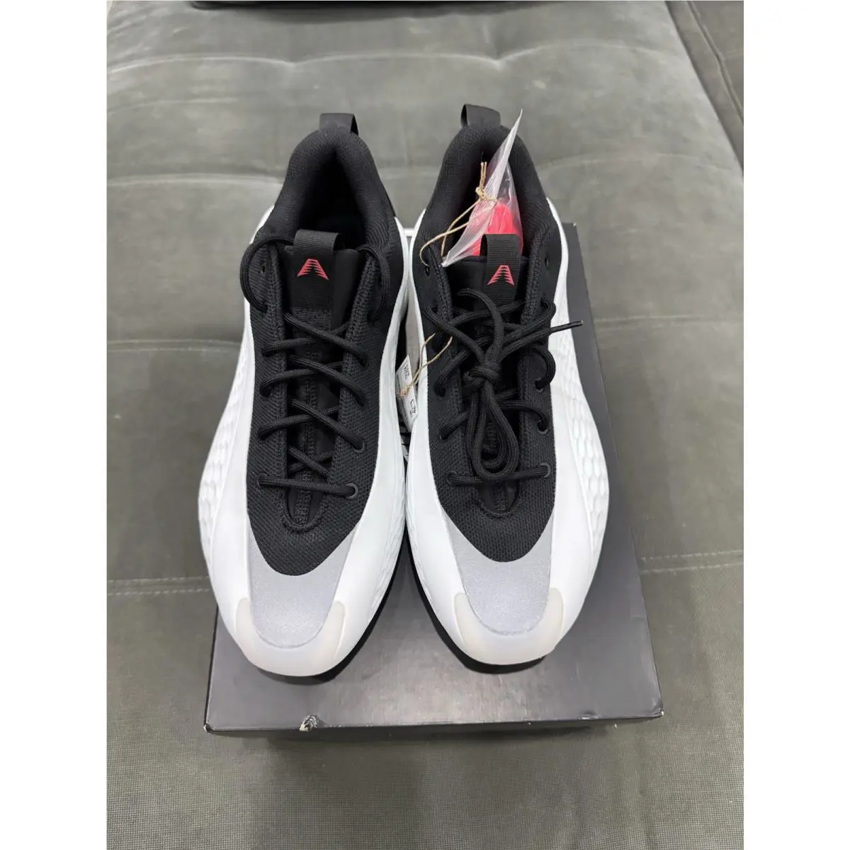 Adidas shoes - adidas Anthony Edwards 1 Low Basketball - JQ6140 - White (UPC: 197621536558) 0