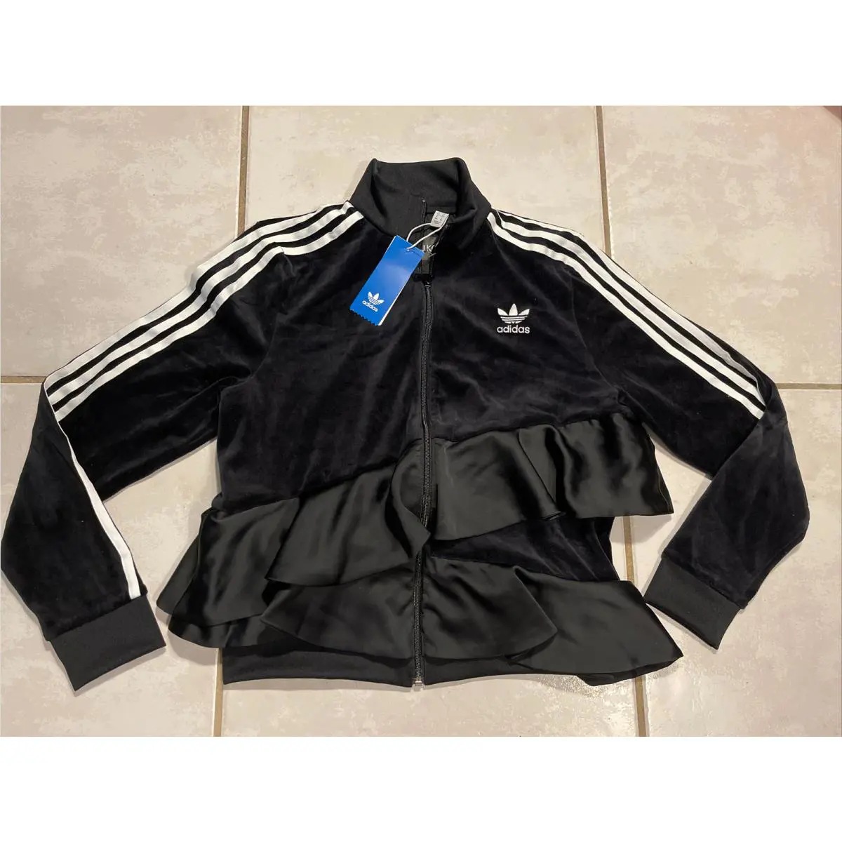 Adidas Originals J Koo Black Track Top Jacket Women’s Small FT9883