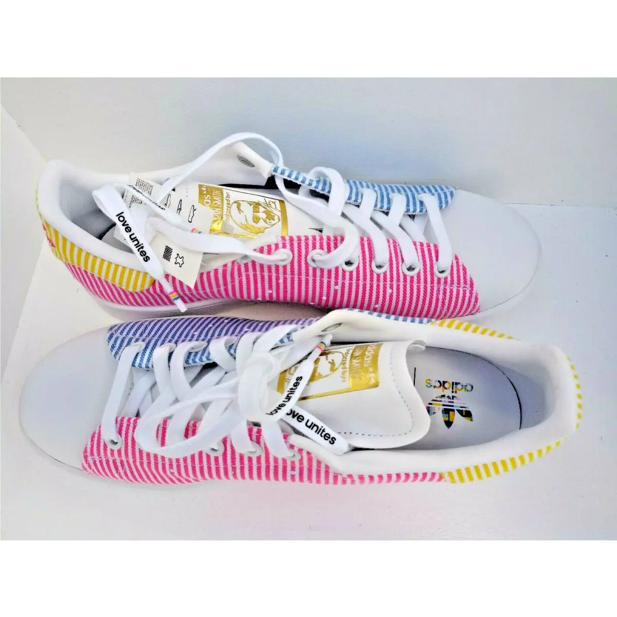 Adidas shoes - STAN SMITH PRIDE - STAN SMITH PRIDE - FY9021 - WHITE/PINK/BLUE 0