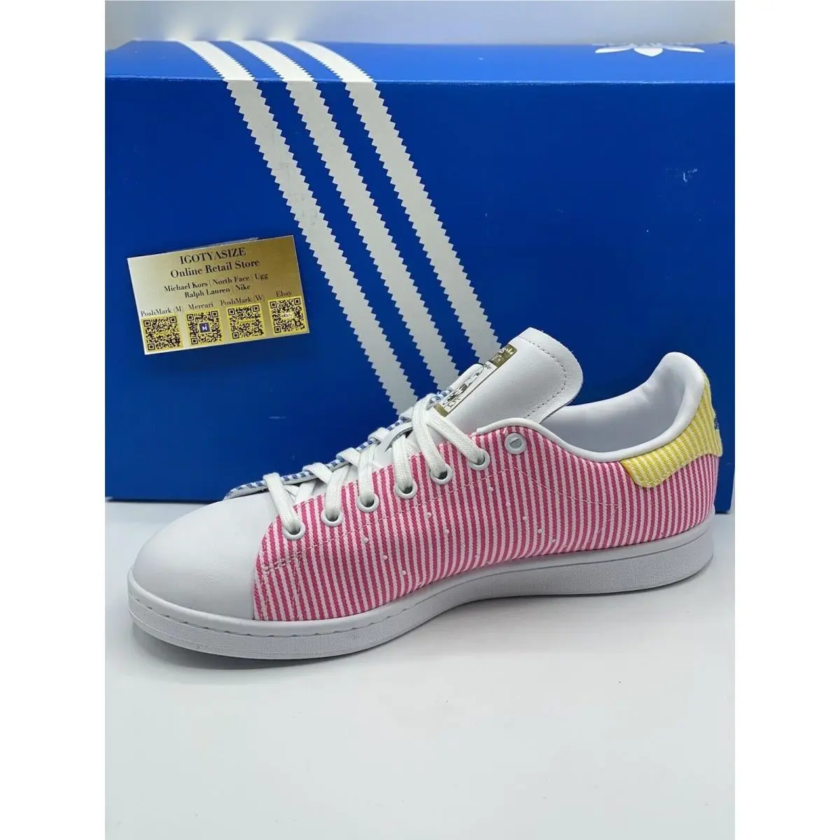 Adidas shoes - STAN SMITH PRIDE - STAN SMITH PRIDE - FY9021 - Footwear White/Pink/Ray Blue 2