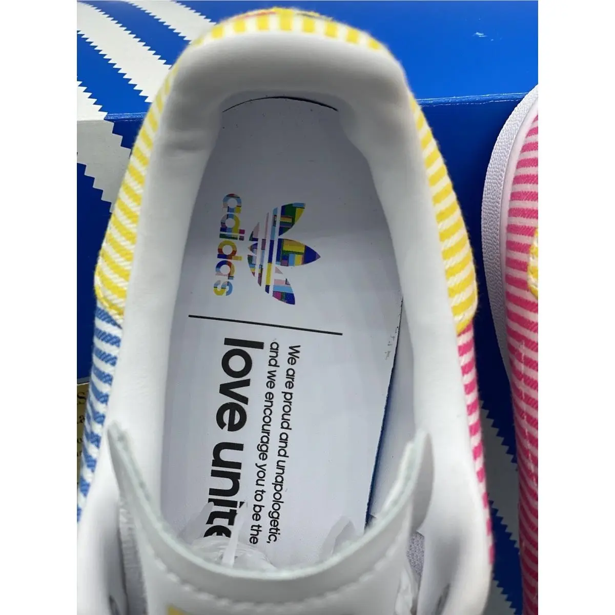 Adidas shoes - STAN SMITH PRIDE - STAN SMITH PRIDE - FY9021 - Footwear White/Pink/Ray Blue 4
