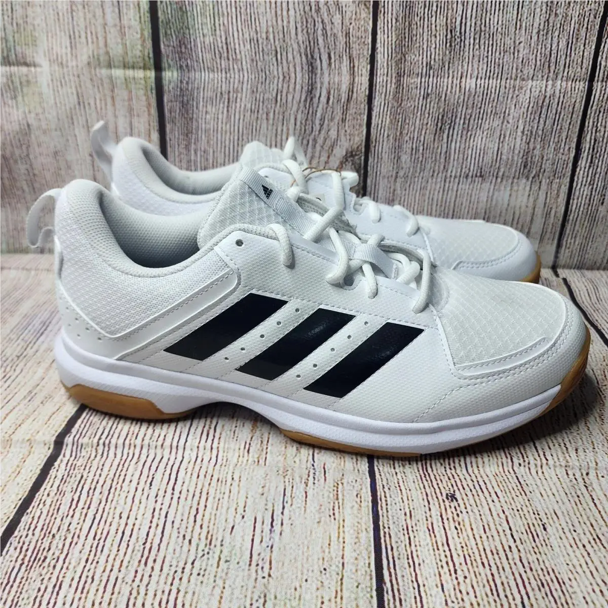 Adidas Ligra 7 Volleyball Pickleball Indoor Shoes White Black Women`s Size 10