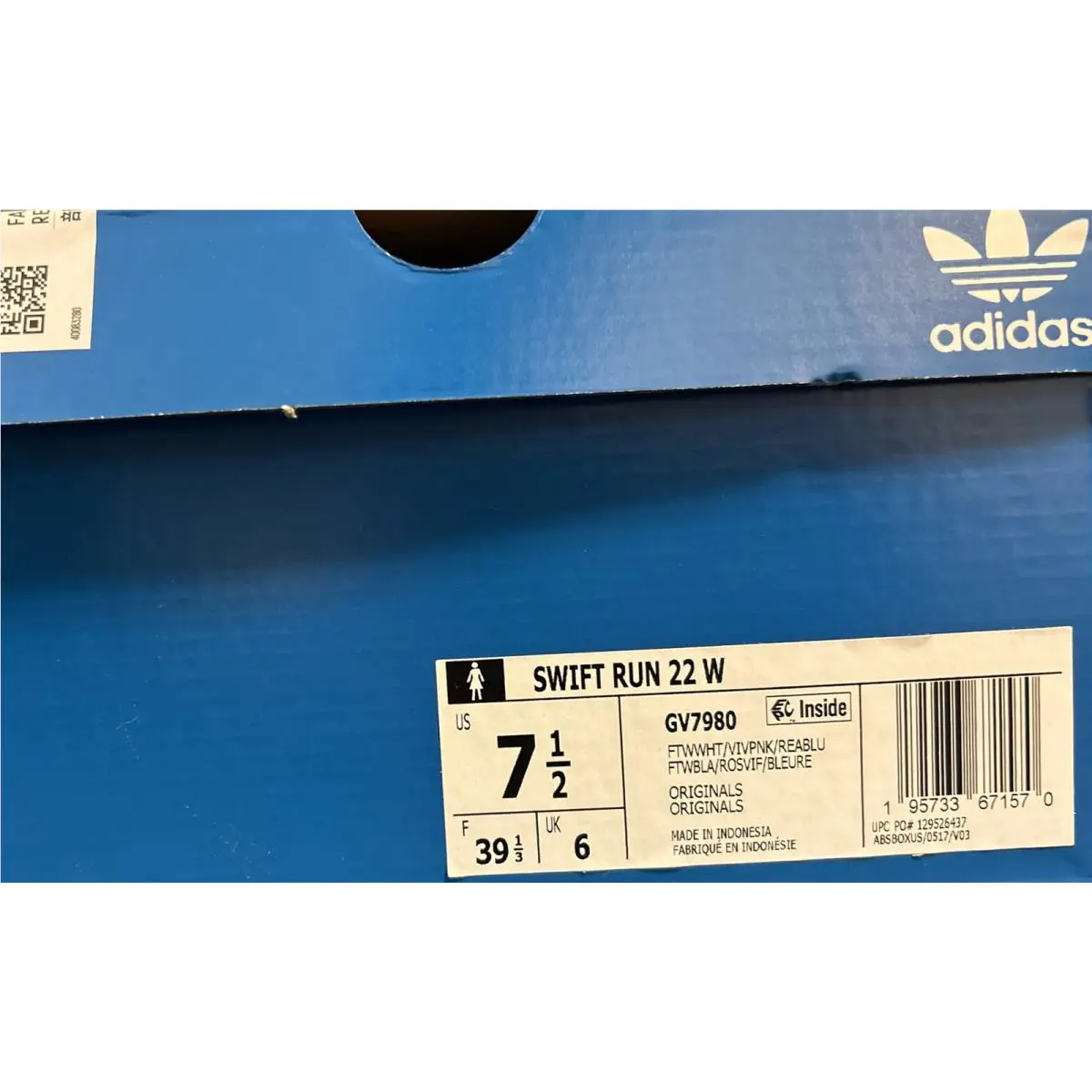 Adidas shoes - adidas Swift Run - Swift Run - GV7980 - Grey / Fuchsia (UPC: 0195733671570) 4