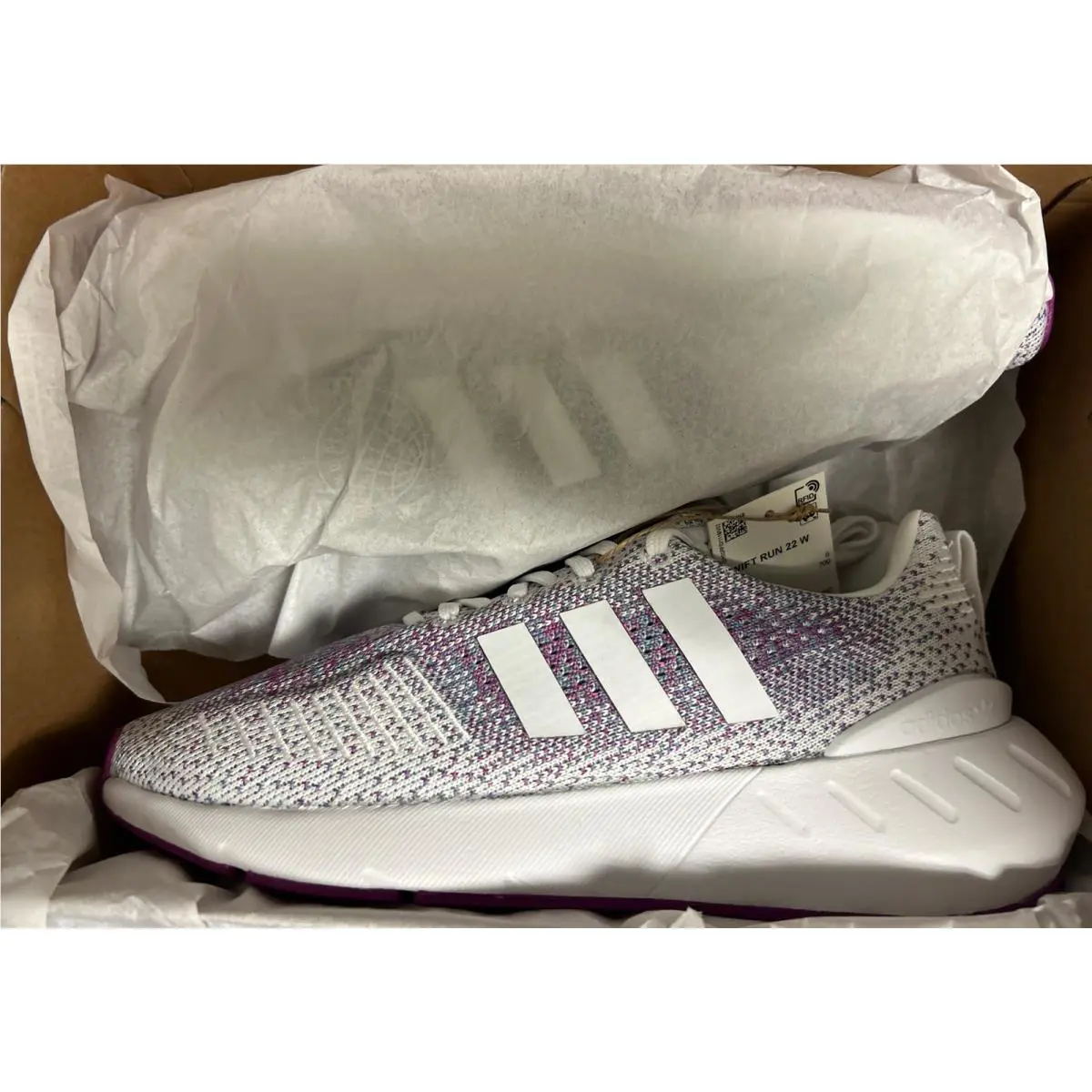 Adidas shoes - adidas Swift Run - Swift Run - GV7980 - Grey / Fuchsia (UPC: 0195733671570) 5