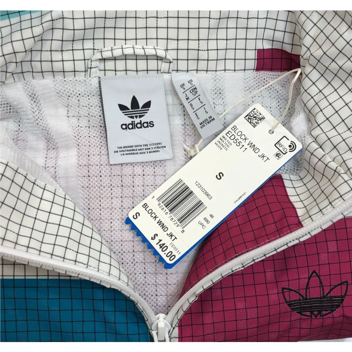 Adidas clothing - Grid Block - Grid Block - ED5511 - Multicolor (UPC: 192616787366) 4