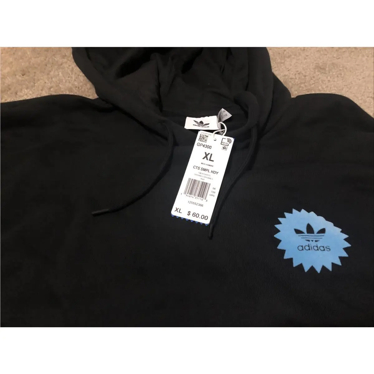 Adidas clothing - Black (UPC: 0194814351103) 1