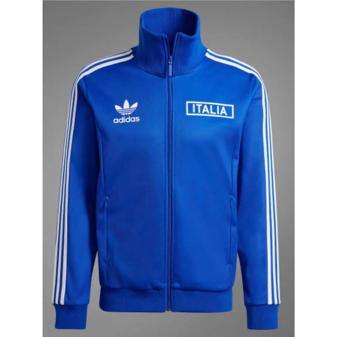 Adidas Originals Italy Beckenbauer Men`s Track Top Blue Jacket Size Medium
