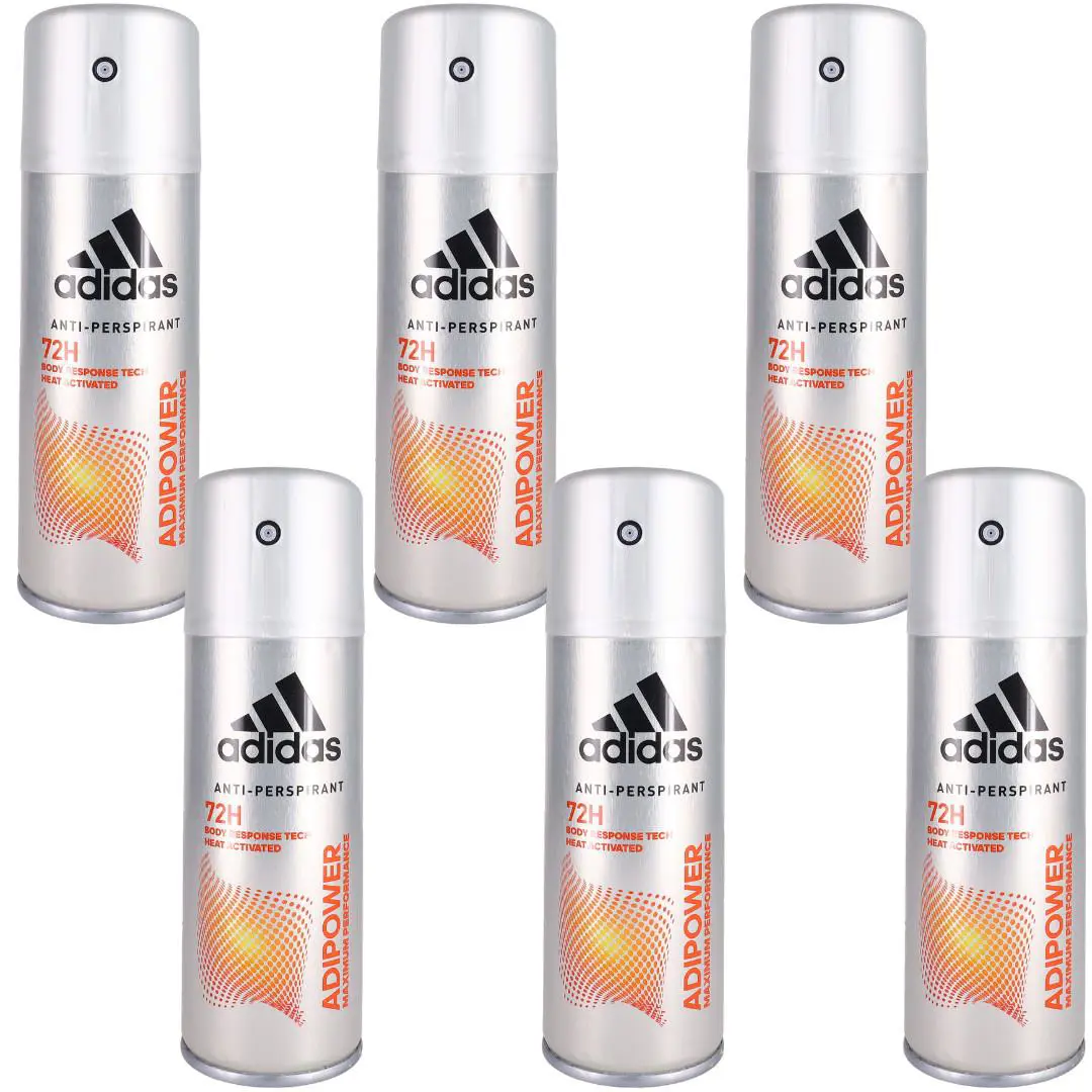 Adipower by Adidas For Men 6 Pack of Anti-perspirant Spray 30oz 6x5.0oz