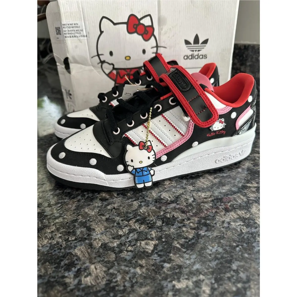 GW7167 Adidas Women`s Forum Low Hello Kitty Size 9 Shoes Sneakers