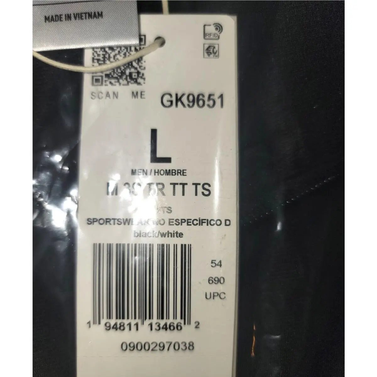 Adidas clothing - Black (UPC: 192609121702) 7