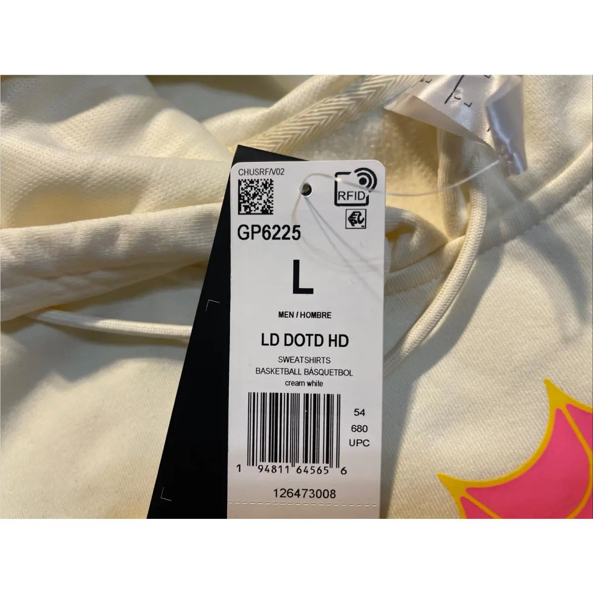 Adidas clothing - Cream Color With Yellow And Pink 2