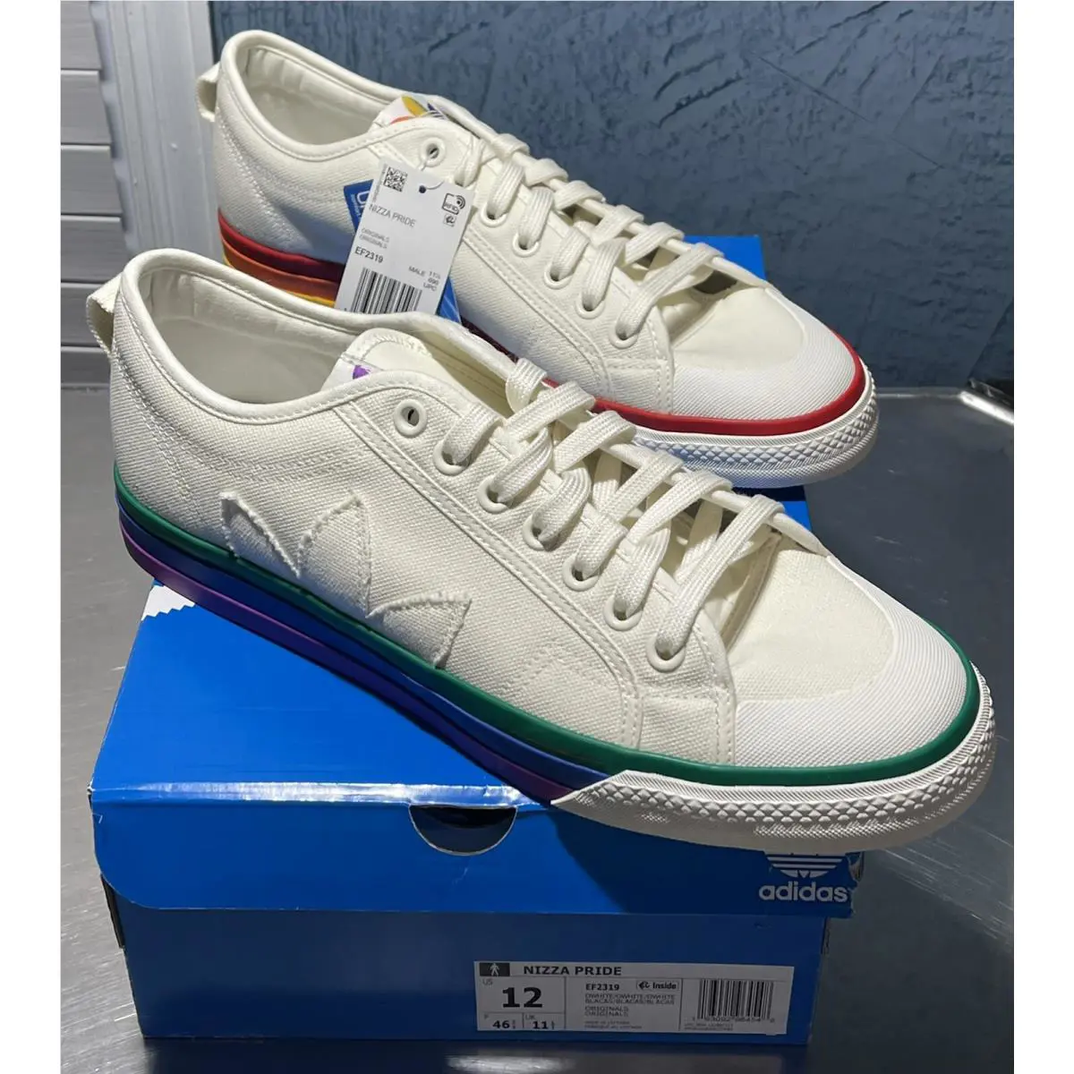 Adidas shoes - adidas Nizza Pride - Nizza Pride - EF2319 - White (UPC: 193092964548) 0