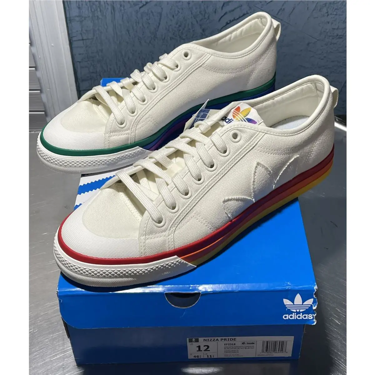 Adidas shoes - adidas Nizza Pride - Nizza Pride - EF2319 - White (UPC: 193092964548) 1