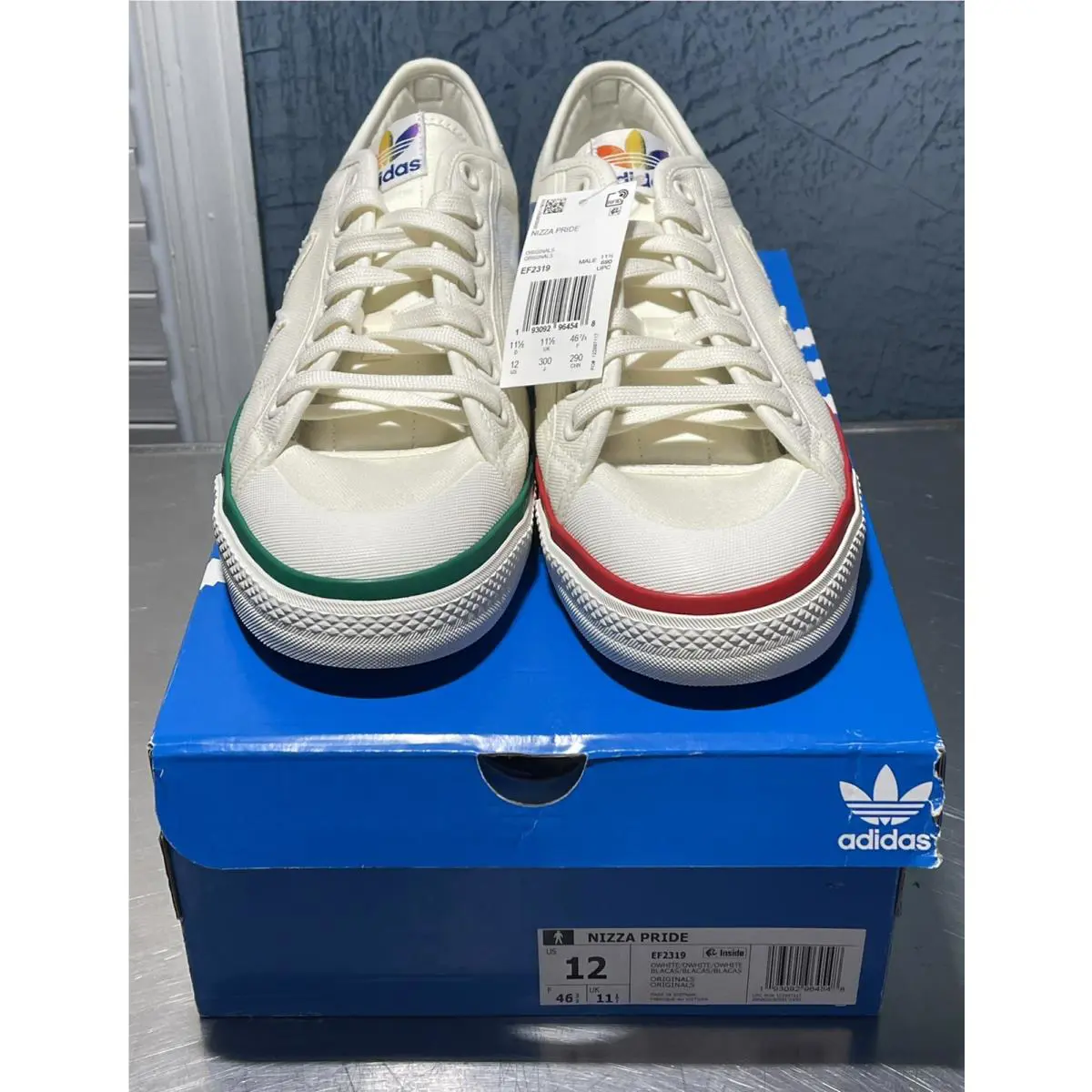 Adidas shoes - adidas Nizza Pride - Nizza Pride - EF2319 - White (UPC: 193092964548) 2